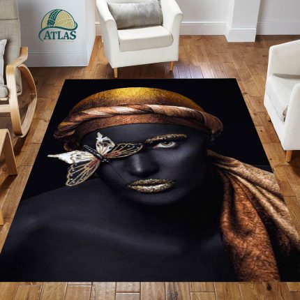 فرشینه مخمل طرح چهره کد 55055