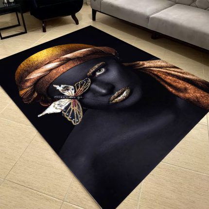 فرشینه مخمل طرح چهره کد 55055