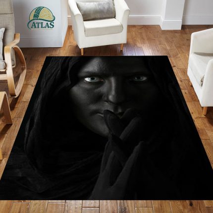 فرشینه مخمل طرح چهره کد 55058