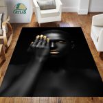 فرشینه مخمل طرح چهره کد 55059