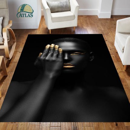 فرشینه مخمل طرح چهره کد 55059