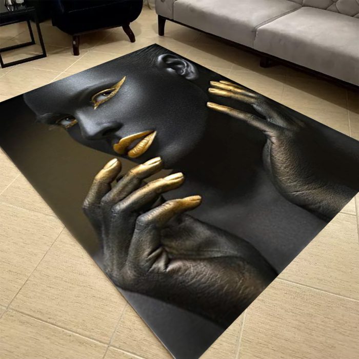 فرشینه مخمل طرح چهره کد 55061