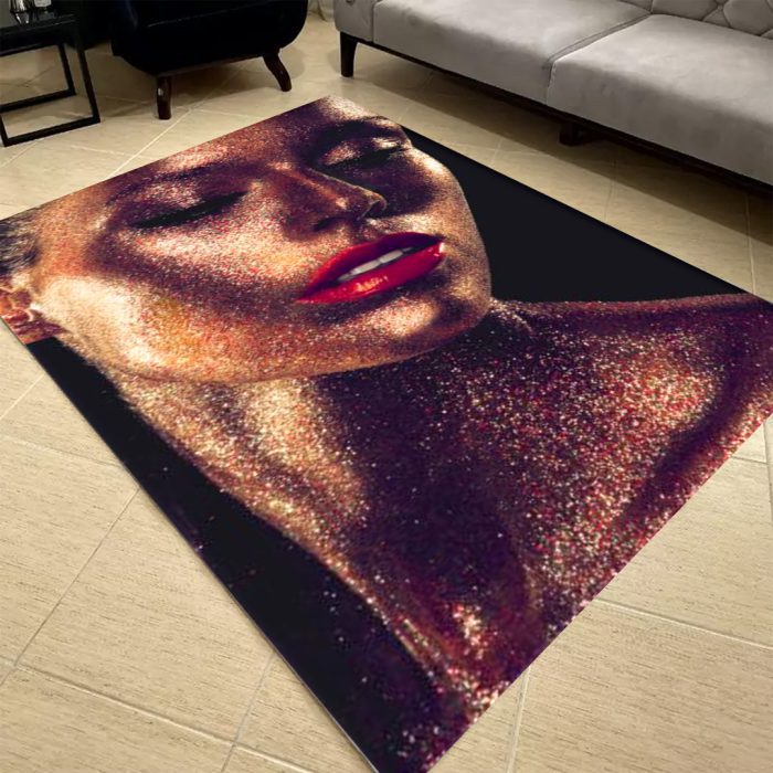 فرشینه مخمل طرح چهره کد 55063