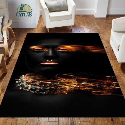 فرشینه مخمل طرح چهره کد 55064