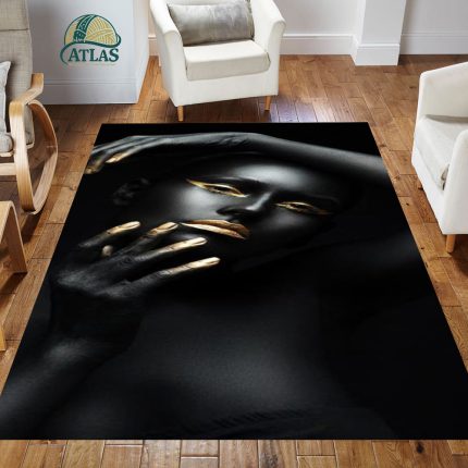 فرشینه مخمل طرح چهره کد 55086