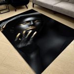 فرشینه مخمل طرح چهره کد 55086