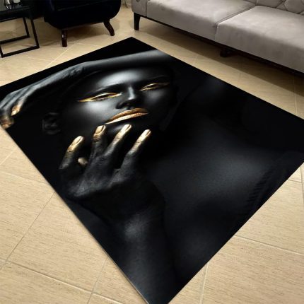 فرشینه مخمل طرح چهره کد 55086