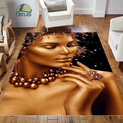 فرشینه مخمل طرح چهره کد 55088 11 فرشینه مخمل طرح چهره کد 55088