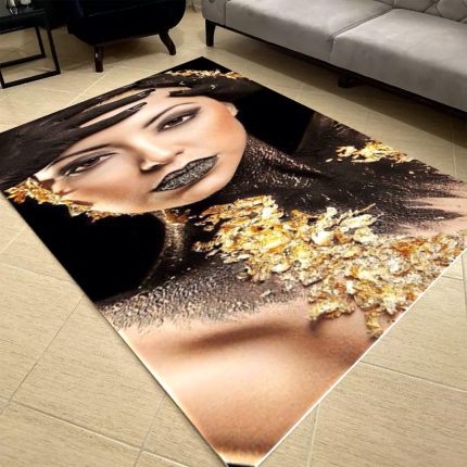 فرشینه مخمل طرح چهره کد 55090