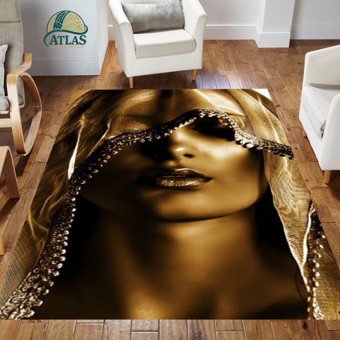 فرشینه مخمل طرح چهره کد 55092