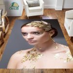 فرشینه مخمل طرح چهره کد 55093