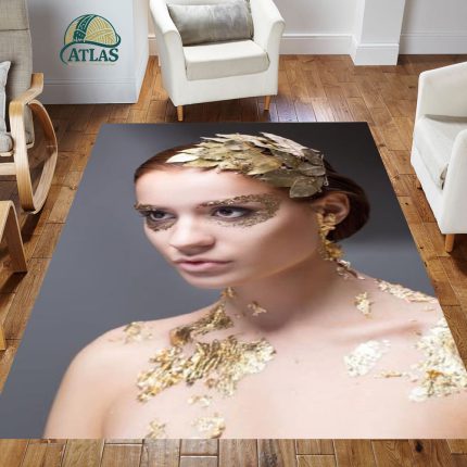 فرشینه مخمل طرح چهره کد 55093
