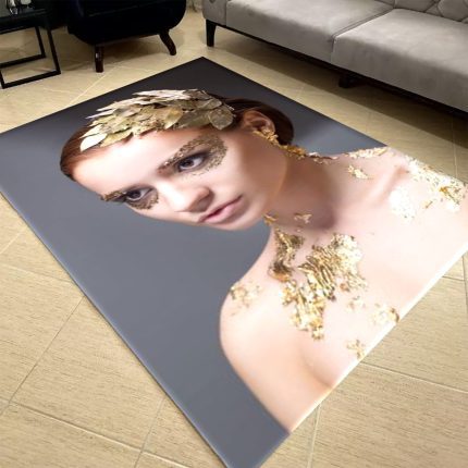 فرشینه مخمل طرح چهره کد 55093