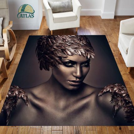 فرشینه مخمل طرح چهره کد 55095