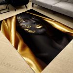 فرشینه مخمل طرح چهره کد 55096