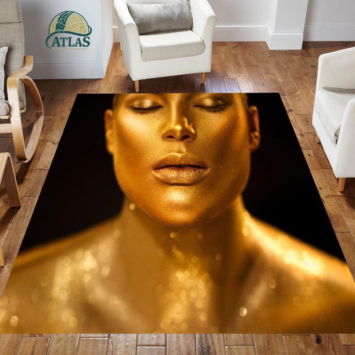 فرشینه مخمل طرح چهره کد 55098