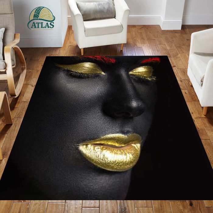 فرشینه مخمل طرح چهره کد 55099