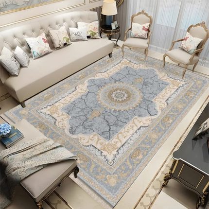 فرش مدرن طرح گل فانتزی کد 57246-g