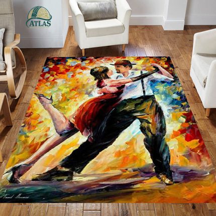 فرشینه مخمل طرح چهره و بغل سبک رنگ روغن کد 83111