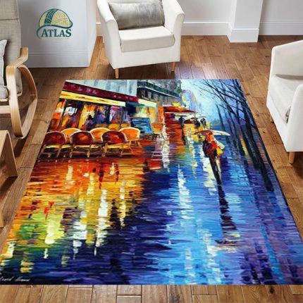 فرشینه مخمل سبک رنگ روغن کد 83161