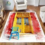 فرشینه مخمل سبک رنگ روغن کد 83169