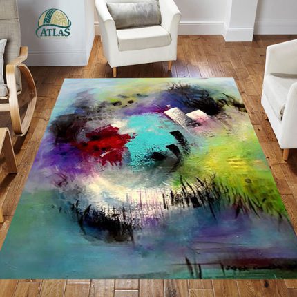 فرشینه مخمل سبک رنگ روغن کد 83171