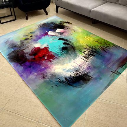 فرشینه مخمل سبک رنگ روغن کد 83171