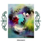 فرشینه مخمل سبک رنگ روغن کد 83171