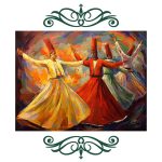 فرشینه آشپزخانه مخمل  سبک رنگ روغن کد 83052