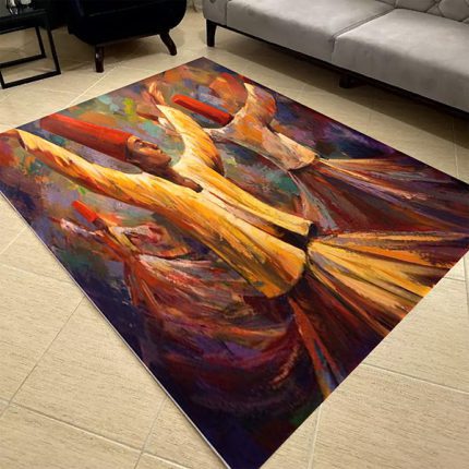فرشینه مخمل سبک رنگ روغن کد 83060