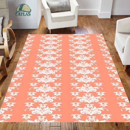 فرش مدرن طرح گل زینتی کد f-57234