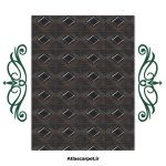 فرش مدرن طرح کاشی کد a-57238