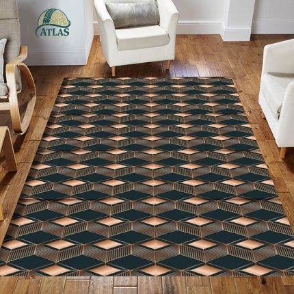 فرش مدرن طرح کاشی کد c-57238