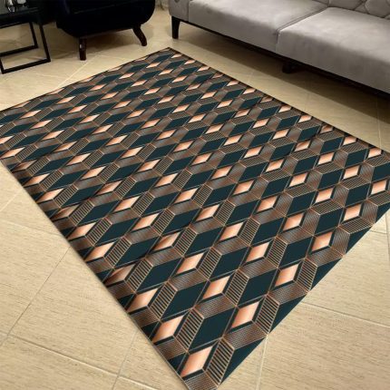 فرش مدرن طرح کاشی کد c-57238