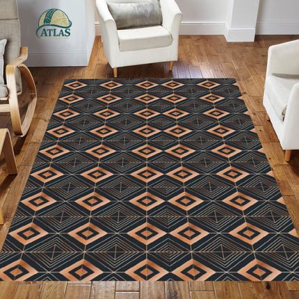 فرش مدرن طرح کاشی کد d-57238