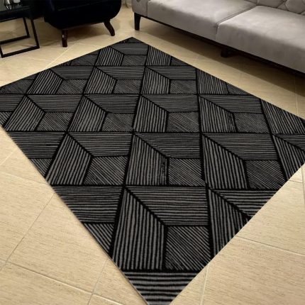 فرش مدرن طرح الگوی هندسی کد 57386-b 7 فرش مدرن طرح الگوی هندسی کد 57386-b