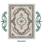 خرید فرشینه طرح فرش رنگ بژ کد 90165