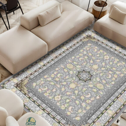 فرشینه طرح فرش افشان رنگ مشکی کد 9068 7 فرشینه طرح فرش افشان رنگ مشکی کد 9068