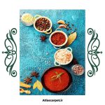 فرش مدرن آشپزخانه طرح ادویه کد 20724