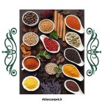 فرش مدرن آشپزخانه طرح ادویه کد 20682