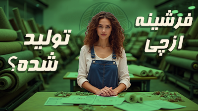 چه موادی در تولید فرشینه به کار می‌رود؟